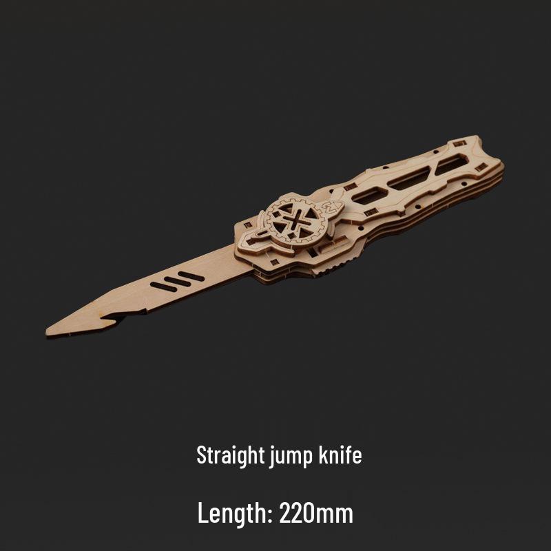 CSGO Wooden Toy Swords: DIY Butterfly Folding Knife, Straight Knife, Wooden Assembly Claw Knife