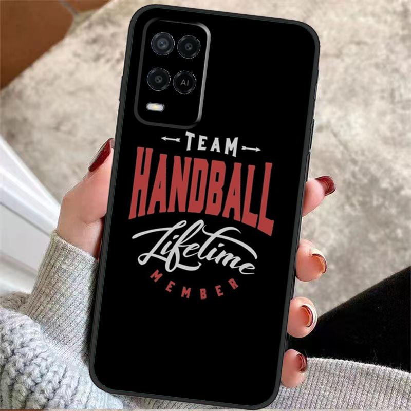 Play Handball Quotes Case For Oppo A38 A74 A94 A54 A18 A58 A78 A98 A80 A60 A40 A96 A76 A16 A15 A17 A57 A77 A5 Pro