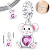 Charm Elegant Beautiful Plata Koala Bead Fits Genuine Bracelet Charm For Women Jewellery DoItYourself Crafting Gift