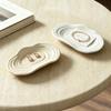 New Ceramic Jewelry Tray Ring Earring Lipstick Storage Holder Home Decor Display Stand Cross Border Ornament Gift