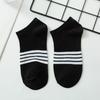 10Pairs Cotton Striped Invisible Socks Breathable Men's Tube Socks Ankle Thin Socks  Sport