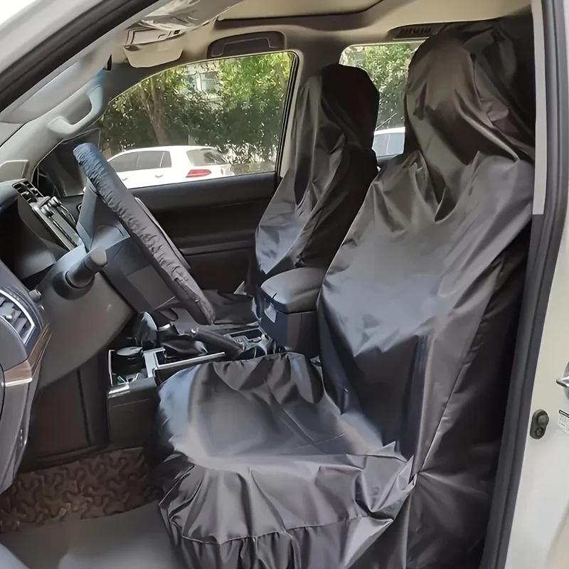 Universal Heavy-Duty Canvas Car Seat Cover - Pet Travel Protection Cover Non-Woven Fabric Seat Protector for Pets’ Car Rides