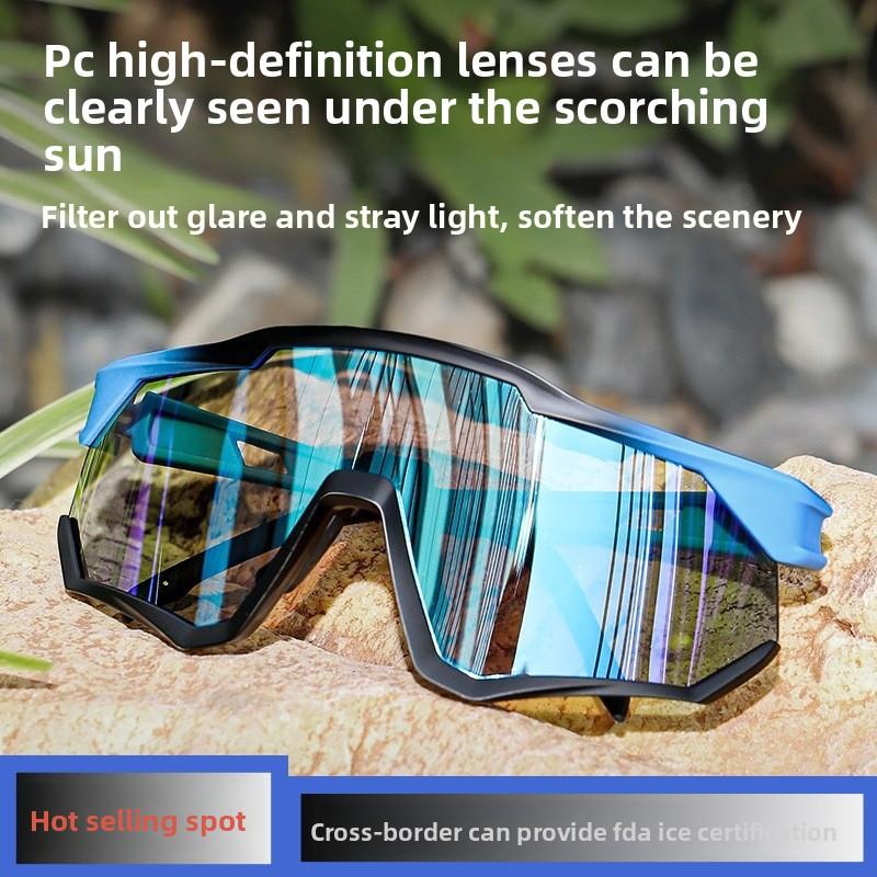 Hiking Mountaineering Protective Sunglasses Colorful Windproof Goggles UV Protection Non-Polarized Full Frame Cycling Glasses