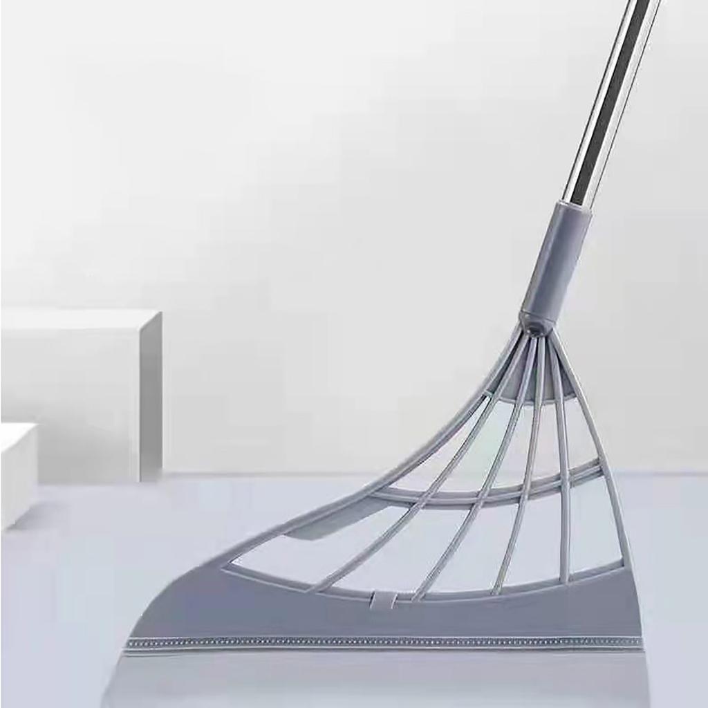 Soft Broom Hair Free Sweeper Floor Squeegee for Bathroom Home Cleaning