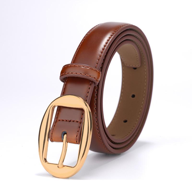 

Женский ремень из натуральной кожи Персонализированный Ретро с джинсами Рабочими брюками Ремень из натуральной кожи Женский ремень-цепочка на талию из коровьей кожи 105cm