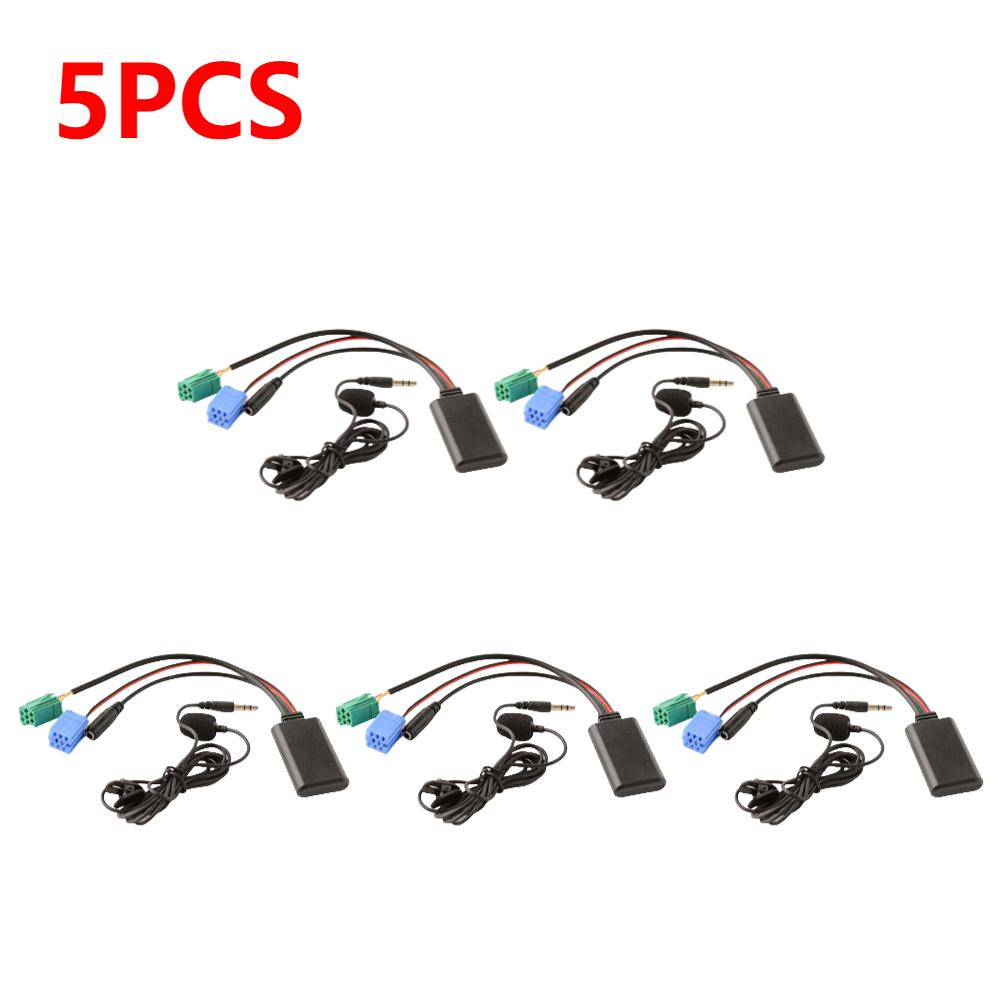 Car Bluetooth-Compatible 5.0 Aux Cable Microphone Handsfree Mobile Phone Free Calling Adapter for Renault Megane Espace Kangoo
