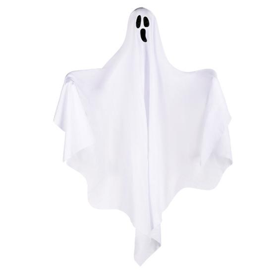 Halloween Hanging Ghost Outdoor Decoration, Cute Flying White Ghost for Front Yard, Porch, Patio, Lawn, Garden, Tree, Halloween Party Decor