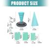 Foldable Pastry Cup Set with Multiple Nozzle Shape for Cake Decorating and Easy Storage Design