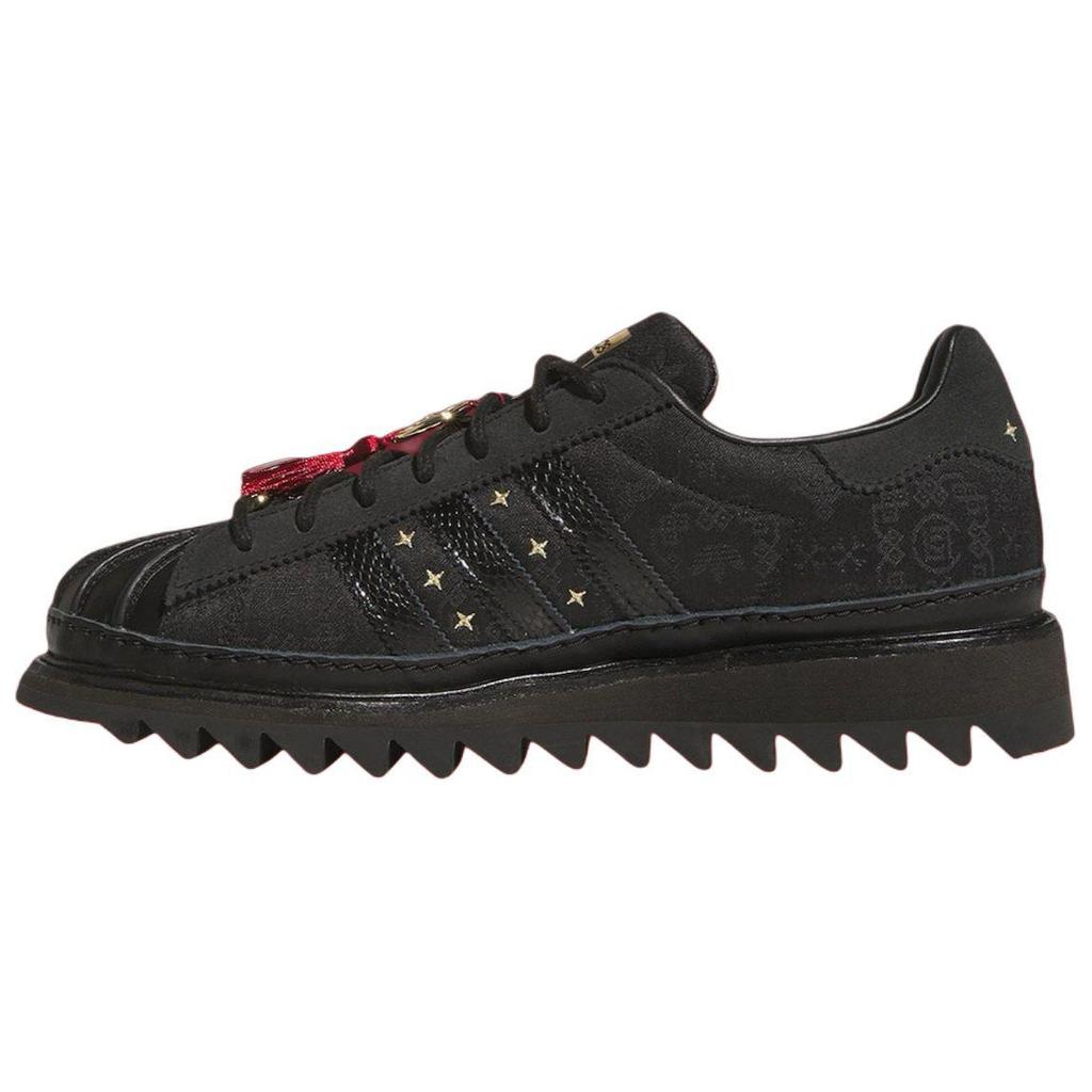 CLOT X Adidas Superstar Chinese New Year Unisex Sneakers Black Core-Black Carbon JR5114