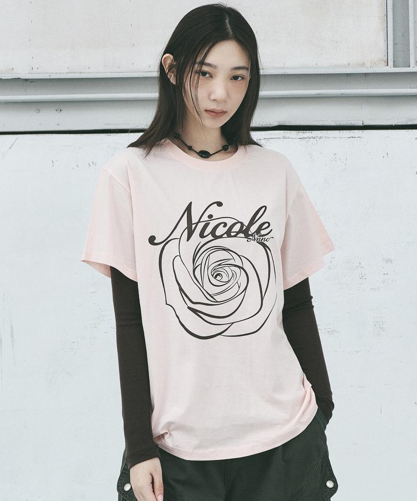 Nigaennikol [Essential] Wool Tencel Tee_Brown