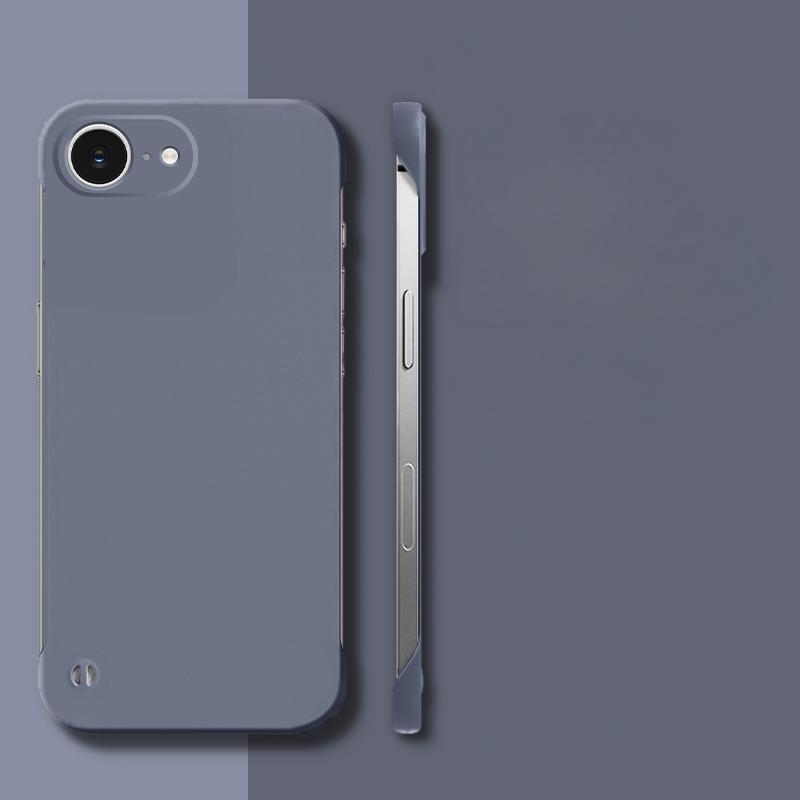 16E Ultra-thin Frameless Phone Case for iPhone 16 E 16 Pro Max 16 Plus Matte Hard PC Protection Back Cover Shell For Apple 16 Pro 16+ Candy Color Case