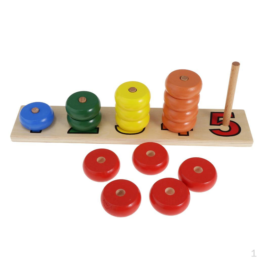

Деревянные бусины Abacus, считающие математическую игрушку