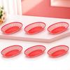 6Pcs Oval Fast Food Baskets Multiuse Desktop Storage Snack Basket for Fruits Candy Kitchen Food Basket Desktop Storage Baskets
