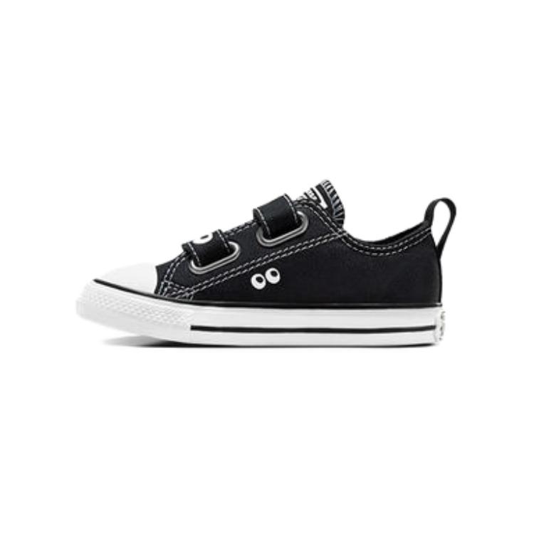 

Converse Кроссовки Chuck Taylor All Star EasyOn Low TD Eyes для малышей, цвет черный, белый A10384C 23