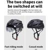 Roselle White PC+EPS Lightweight Adjustable Bicycle Helmet with Removable Sun Visor for Adult Outdoor Bike Riding Protection