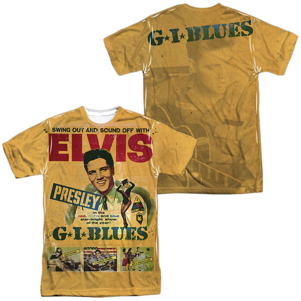 Elvis GI Blues Dye Sublimation T-Shirt M