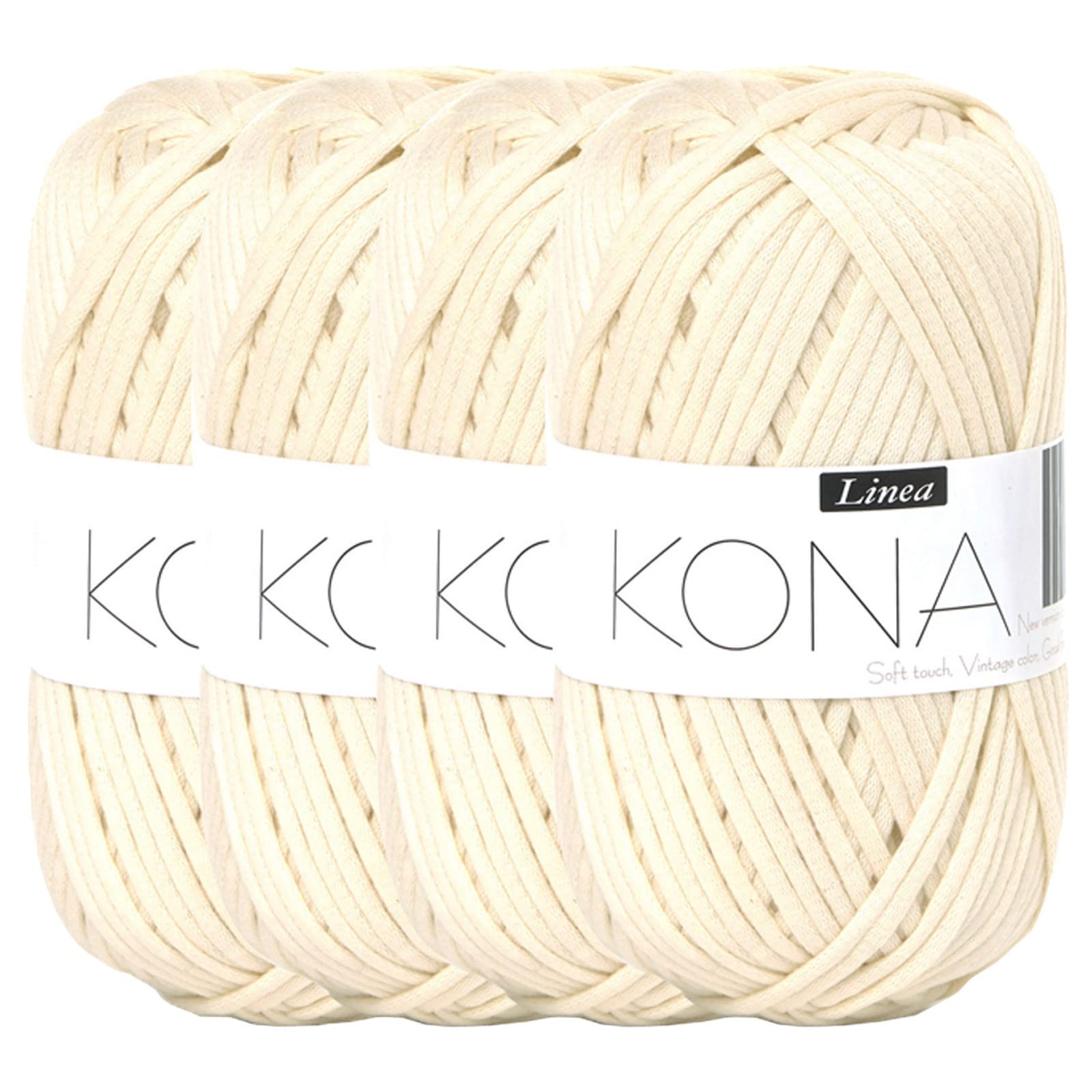 

KONA Fluffy Crochet Thick 4 4mm 65g Yarn, Balls, Thick, (68m) слоновая кость