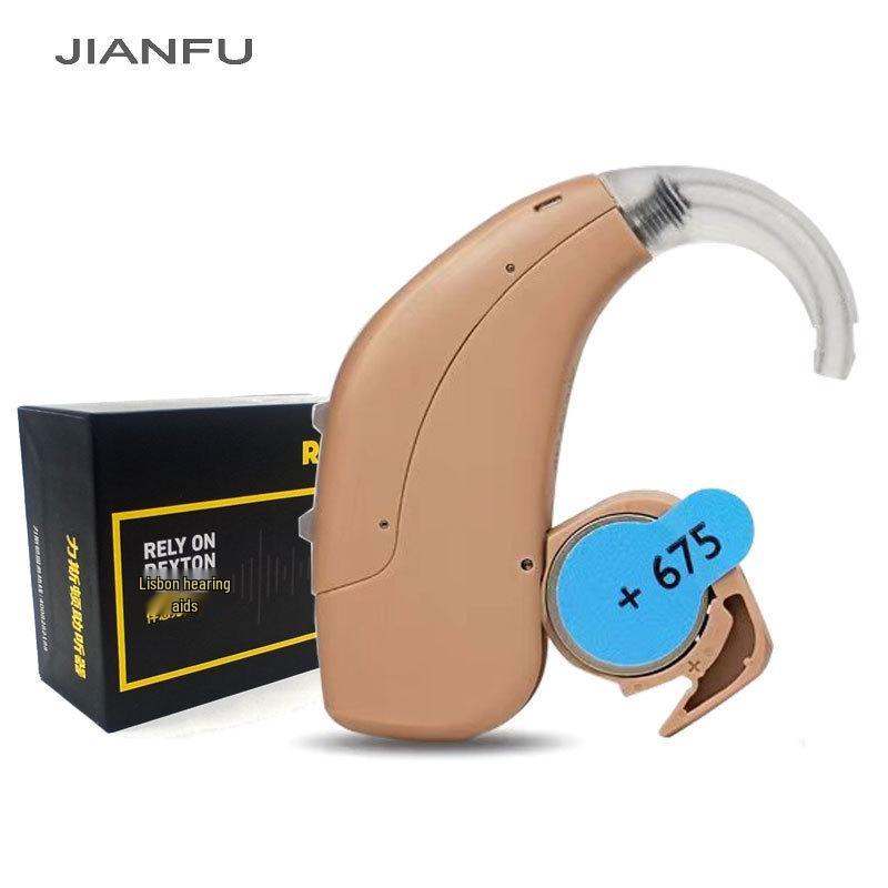 Lisston Wireless Invisible Hearing Aids: Behind-the-Ear, HD Sound, Battery-Operated for Young and Elderly with Hearing Loss.