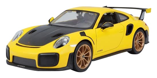 

Kyosho Maisto 1/24 Scale Porsche 911 GT2 RS 2018 Yellow/Black Finished Product
