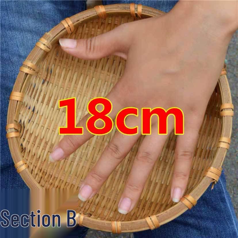 Bamboo Farmhouse Winnowing Basket & Sifter for Drying, Washing, and Steamed Buns