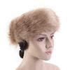 Fashion Fluffy Winter Warm Cap Wide Headband Elastic Outdoor Ski Hats Furry Ear Warmer Soft Warm Earmuff for Women