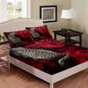 Leopard Sheet Set Cheetah Fitted Sheet African Savannah Animal Bedding Set Wildlife Leopard Print Bed Sheets for Boys Girl Youth
