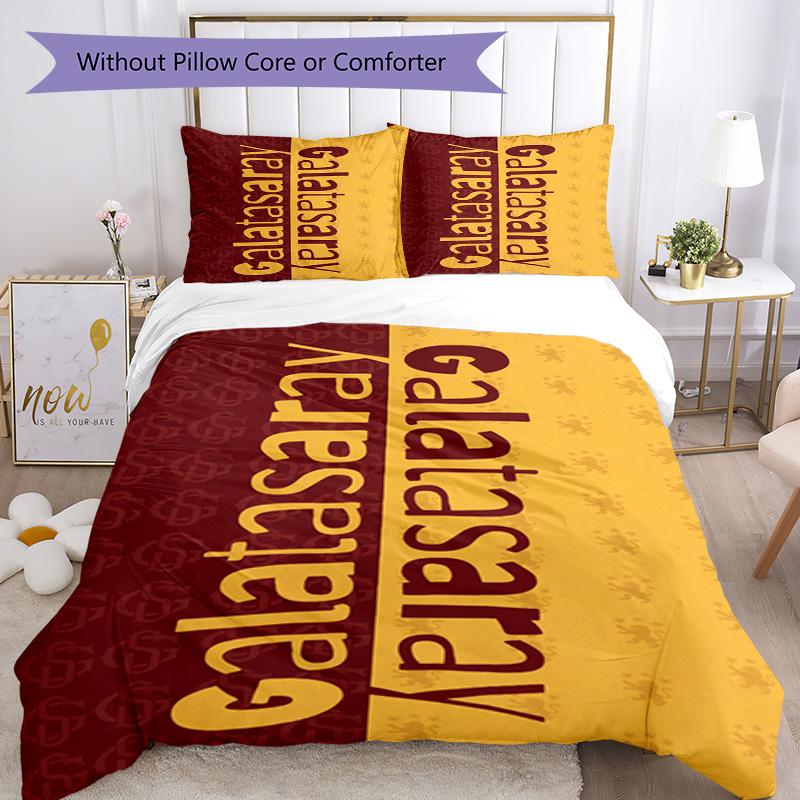 Set Biancheria da Letto Galatasaray Traspirante Copripiumino con Federe Biancheria da Letto Decorativa per Camera da Letto Decorazione della Casa Regalo di Compleanno