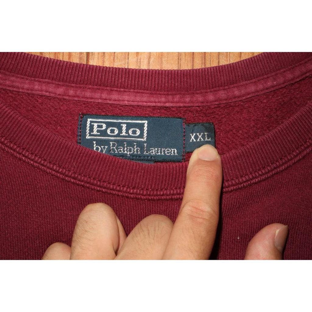 Used [90s'] Polo Ralph Lauren Reverse Sweat Bordeaux