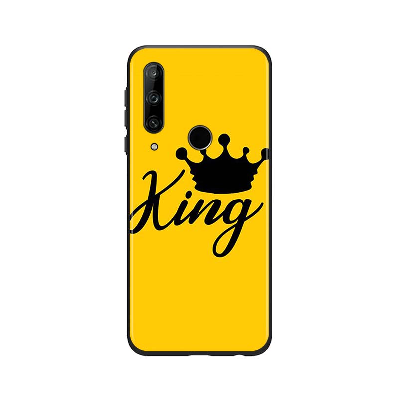 King Queen Cuplu pentru Huawei Honor 30 20 10 9S 9A 9C 9X 8X MAX 10 9 Lite 8A 7C 7A Pro Husa de telefon moale din silicon negru