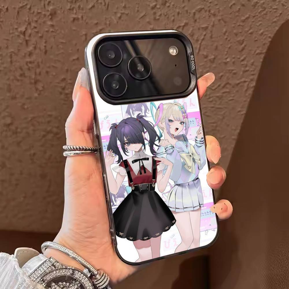 Needy G-Girl Anime Overdoses Phone Case For iPhone 17,16,15,14,13,12,11,Pro Max,Plus Candy Silver Cover