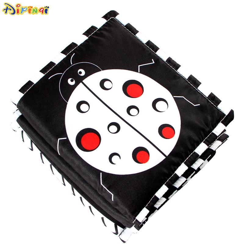 Aipinqi Black & White Crib Bumper Tear-Resistant Teething Book