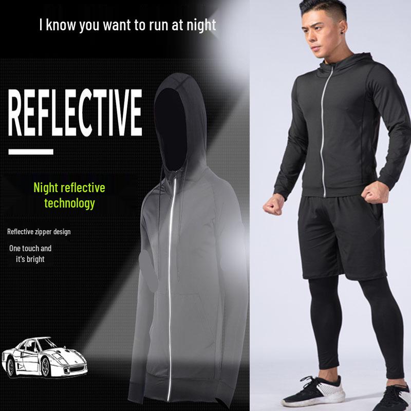 Men's Quick-Dry Elastic Sports Tights for Running, Training, and Fitness - Long & Short Options