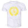 Tshirt Unisex Summer Top Tees Soviet Union USSR Communist Tshirts Unisex Russia Cotton CCCP Emblem Badge Unisex Tshirt