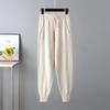 Autumn and Winter New Sweater Harlan Pant Suit Casual Jumper Women's Thick Warm Fashion Solid Color Knitwear