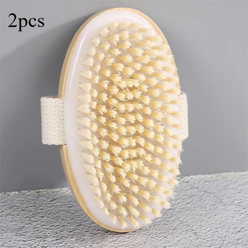 Bath Brush, Home Soft Bath Massager, Hand-held Bath Brush, Bathroom Scrub, Back Rubbing Tool Bathing Sponge Bath Brush