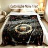 Decoratief Kunstwerk Thema Zachte Deken Gepersonaliseerd Aangepaste Naam Tekst Print Warme Deken Huis Sofa Slaapkamer Decor