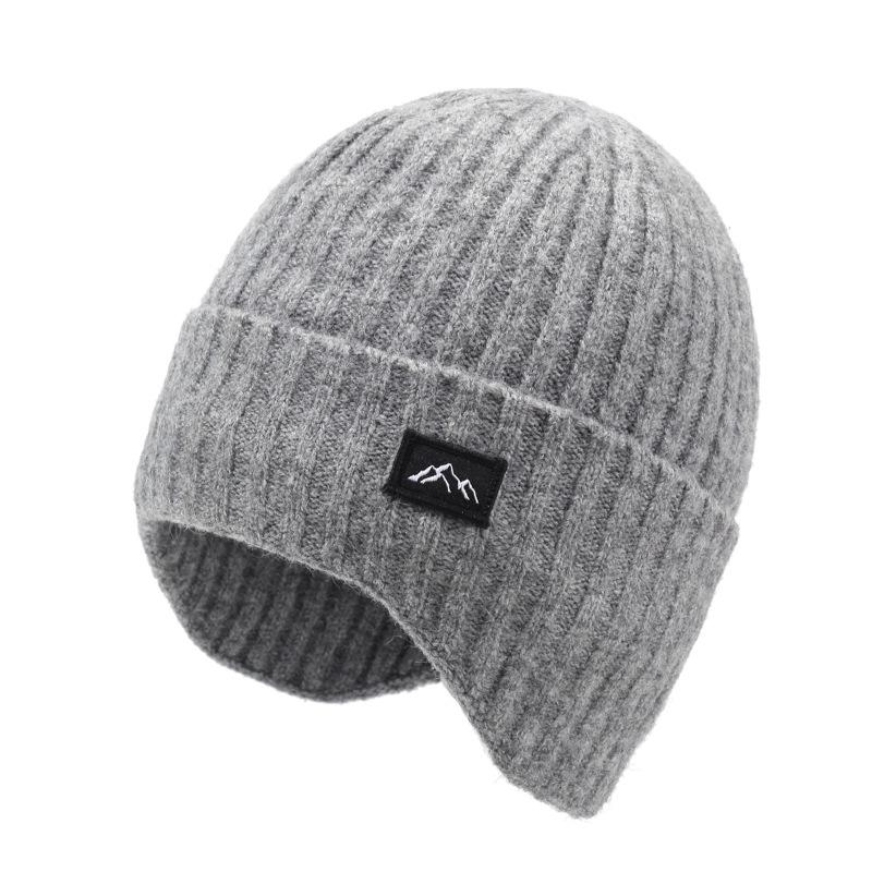 Unisex Ear Protection Beanie with Thermal Lined,Leisure Warmth Knitted Skull Cap for Outdoor Cold Weather,Suitable for Daily Use