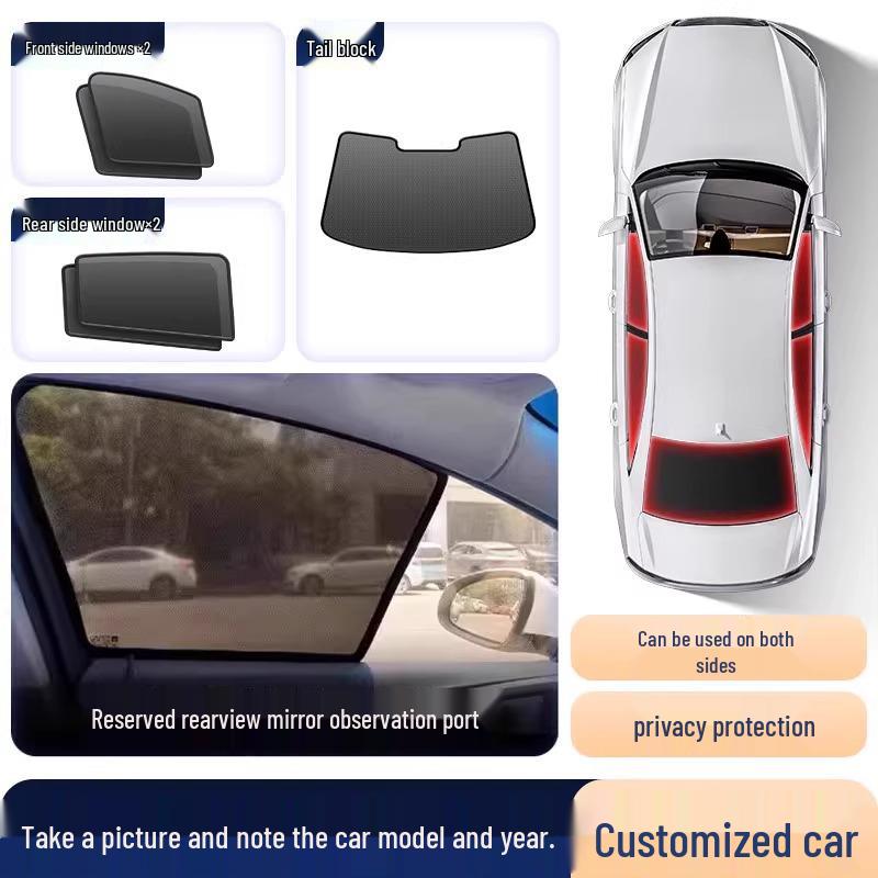 Nissan X-Trail Magnetické zatemňovací a tepelně izolační síťované závěsy