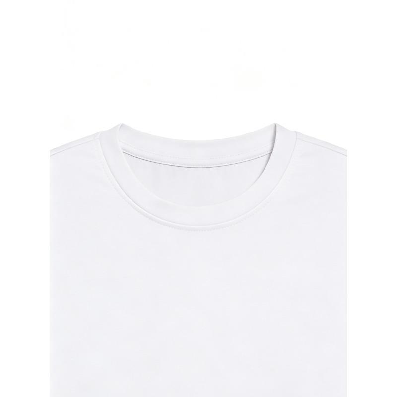 Men's Printed Round-neck T-shirt , RUSTY Logo Pattern, Round-neck T-shirt, Street Skateboarding, Trendy Outfit,Surfing Trend Men's Short-sleeved Shirt