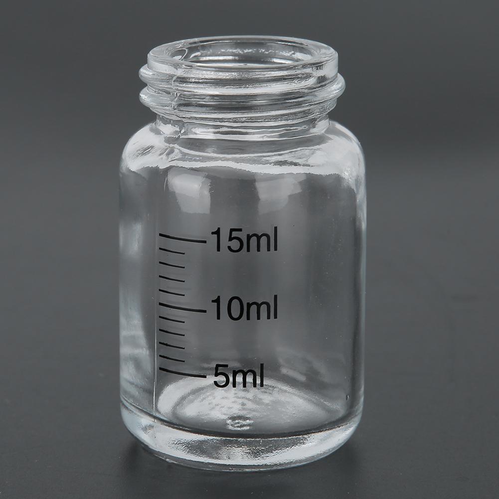 

20ml Transparent Clear Empty Airbrush Sprayer Bottle Jar with Standard Suction Lid Pump Top Air Brush Accessory