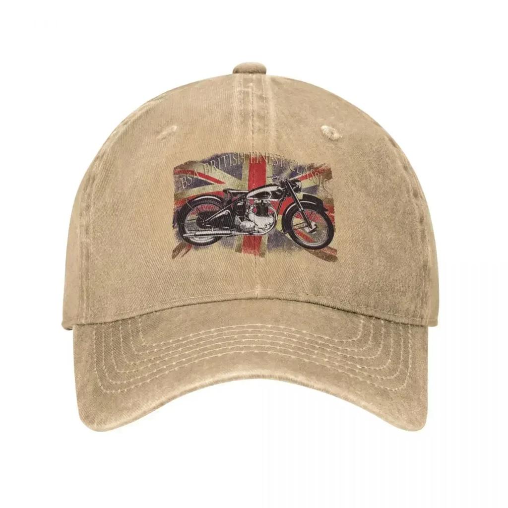 BSA British Finest Motorcycle Cap Cowboy Hat Winter Items Hat Man for the Sun Mens Hat Luxury Womens
