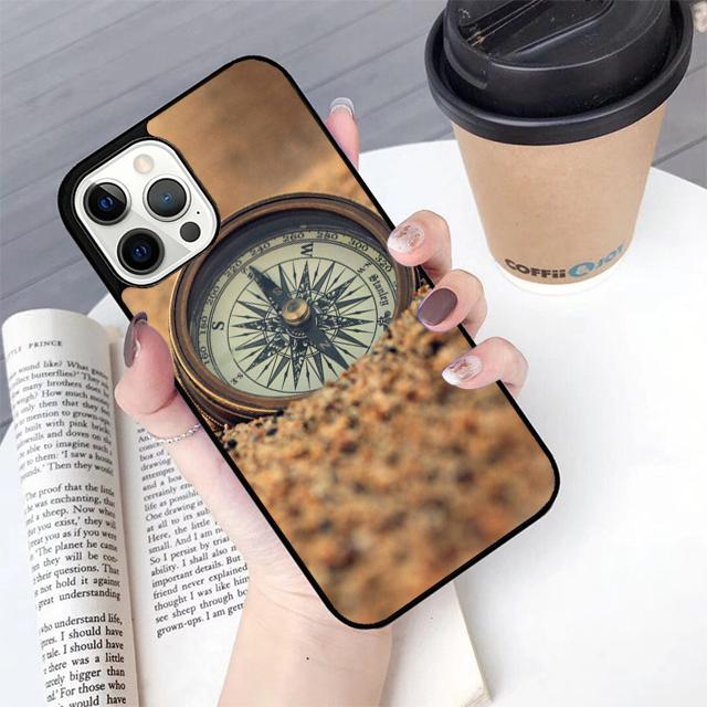 Compass Phone Case For Apple iPhone 17 Air Pro Max Plus Coque For iPhone 17 Air 14 15 16 13 12 Max Cover