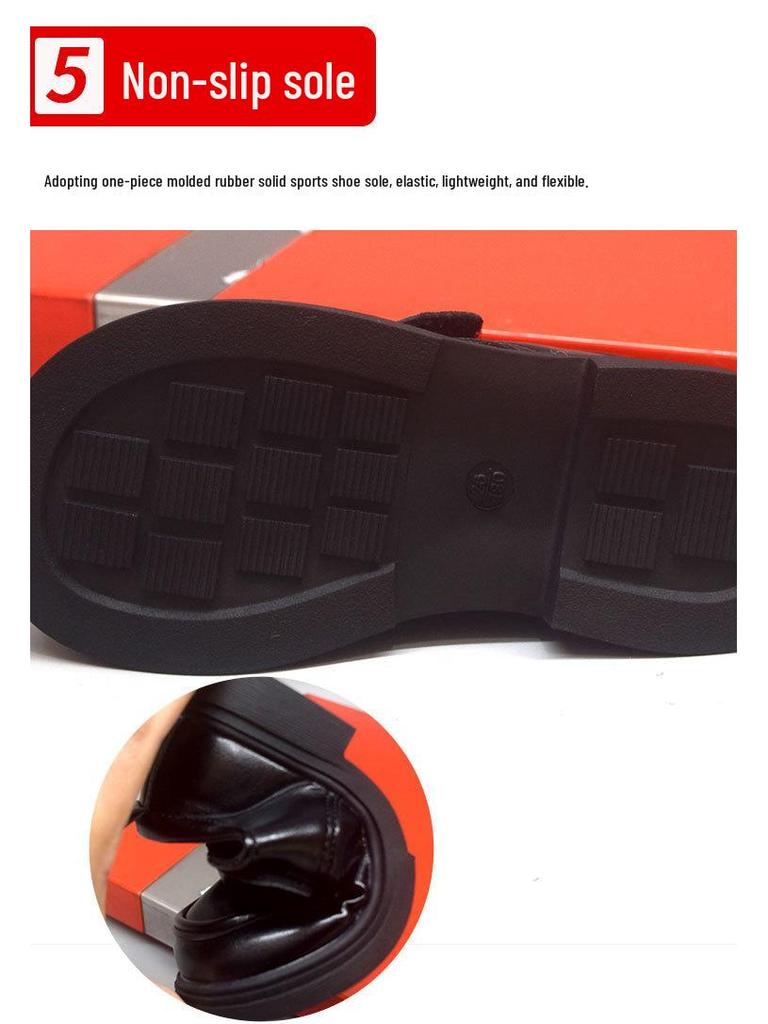 Schwarze Loafer für Mädchen mit weicher Sohle - Performance-Schuhe für Frühling & Herbst