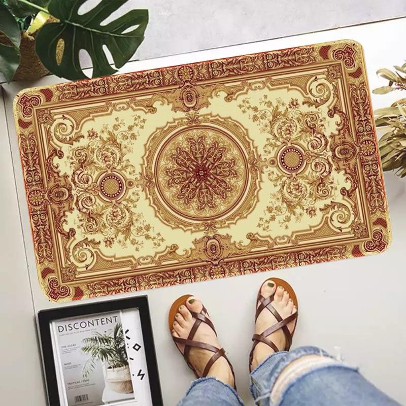 Classic Bohemian Style Door Mat with Suitable for Soft in Bedrooms Living Rooms Garden Entrances Room Decor Indoor Outdoor Use