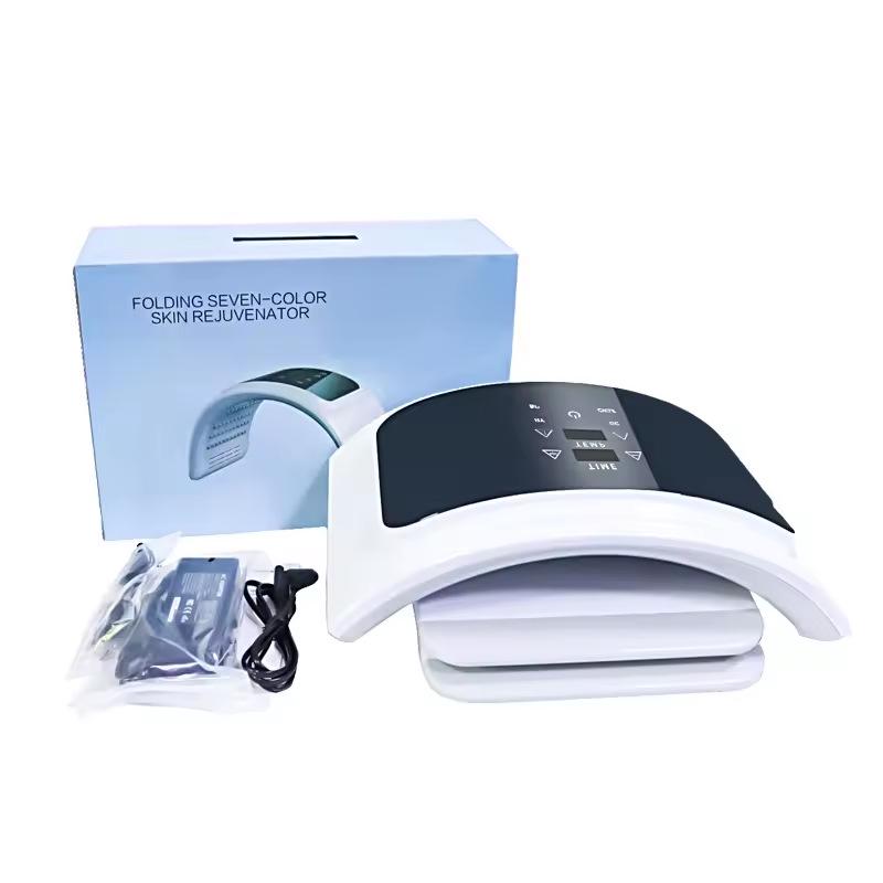 Foldable LED Spectrometer Facial Mist: Seven-Color Light for Hydrating and Skin Rejuvenation