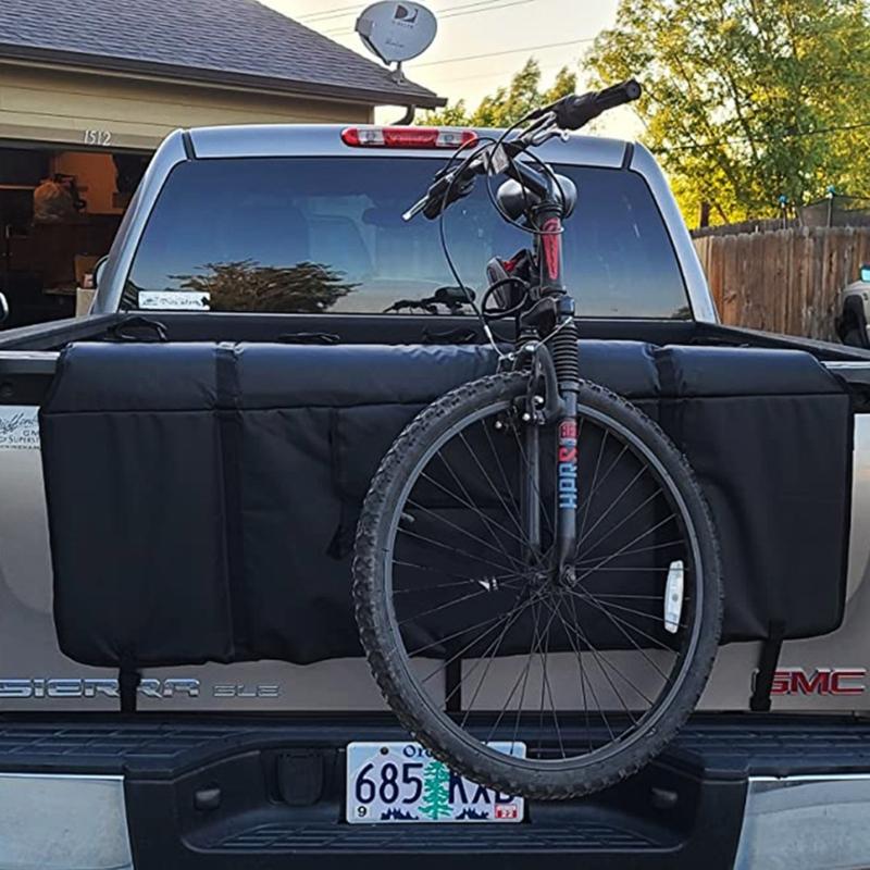 Heckklappenabdeckung Schutzpolster Mountainbike Pick-up Pad mit 5 Fahrradrahmen Befestigungsgurten für LKW Zubehör