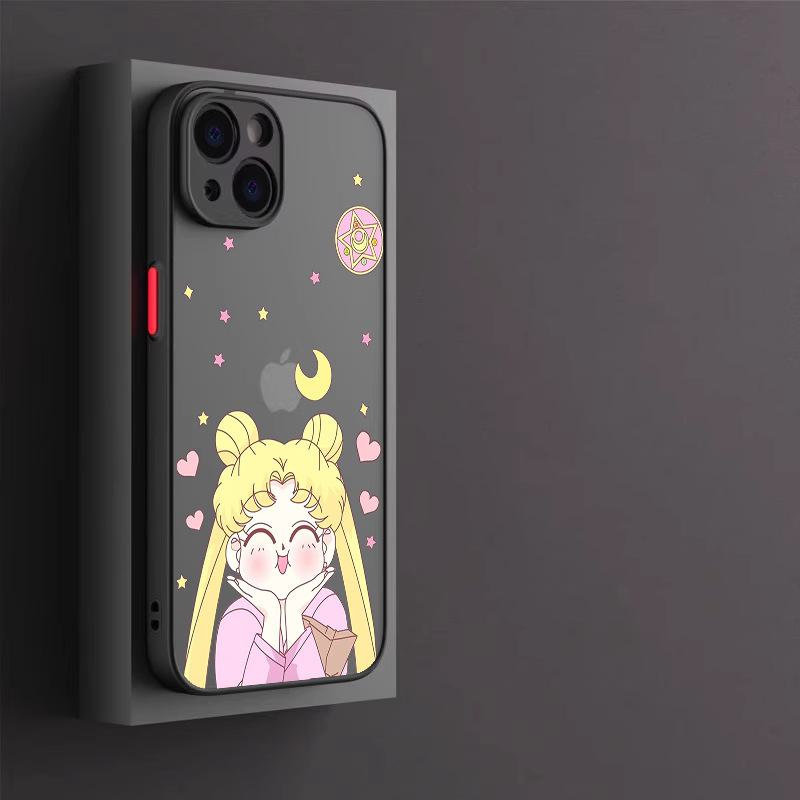 Sailor Moon Demon Slayer 7 Skin Feeling Case for Apple 11 Pro/12 Mini XS.