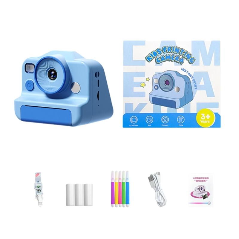 High Resolution Children's Digital Camera with Double Lens 4800W Pixels and Instants Thermals Printing for Creative Expression and Photo Memory