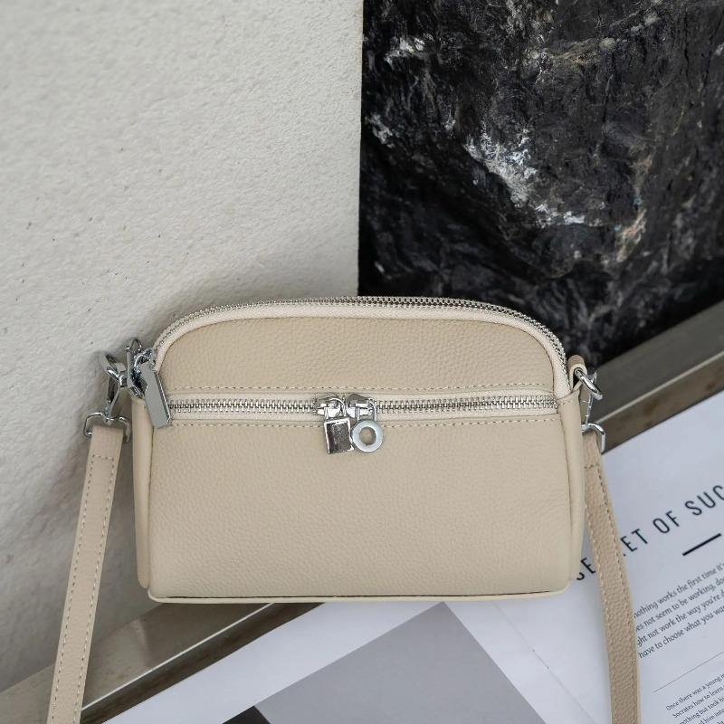 TOGO Top-Grain Leather Crossbody Bag for Women - Versatile Shell Shoulder Purse for Commute, Campus & Casual Outings