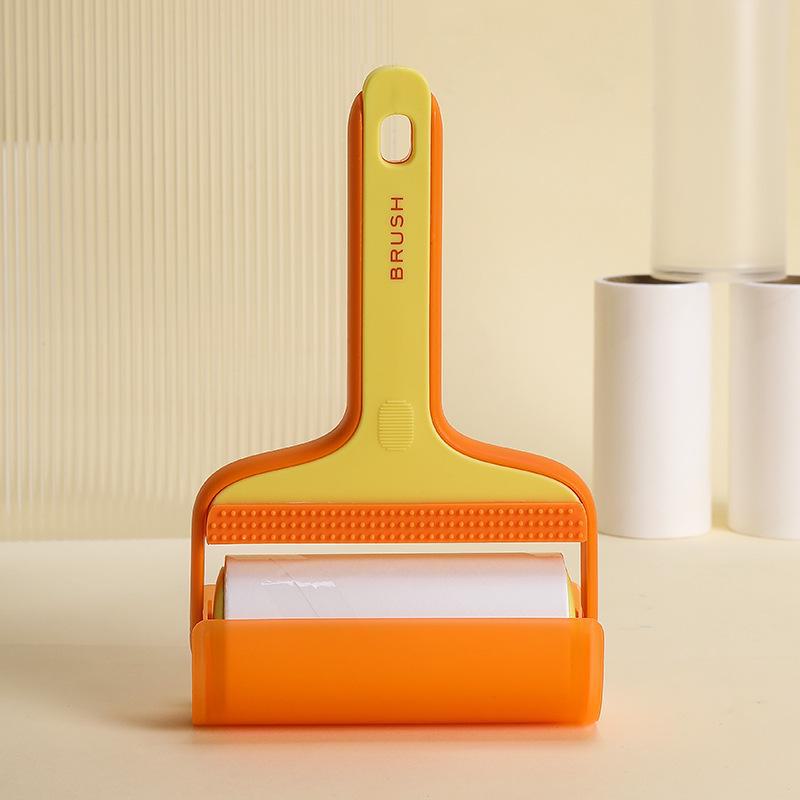 Dual-Purpose Pet Hair Remover & Dust Brush for Floors and Bedding
